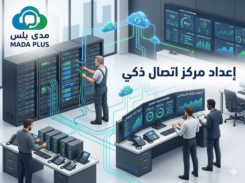 إعداد مركز اتصال ذكي